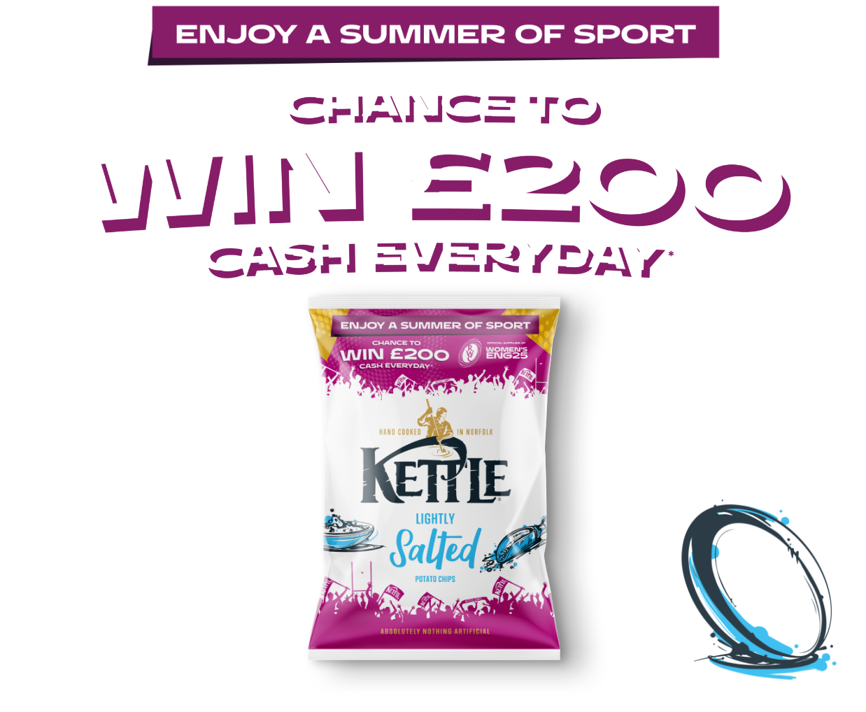 Enjoy a summer of sport - Chance to win £200 cash everyday